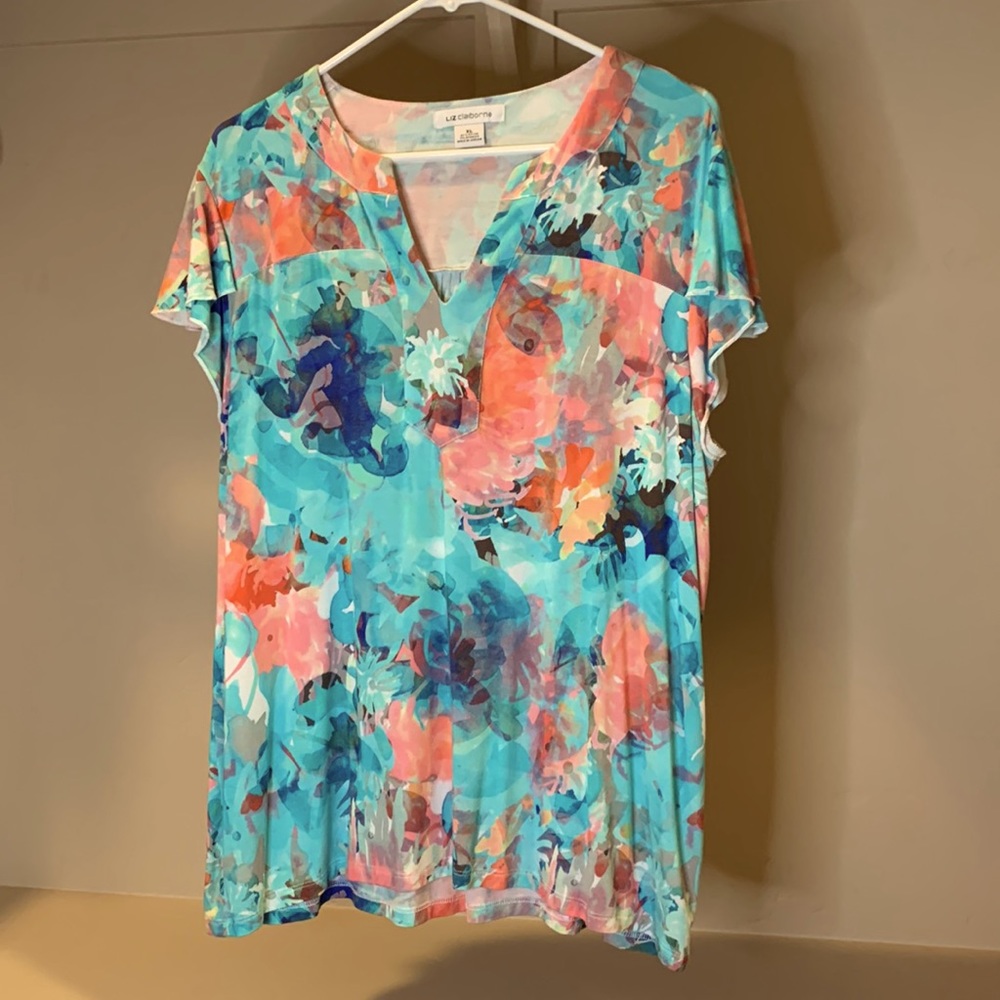 Liz Claiborne Ruffled Sleeve Blouse